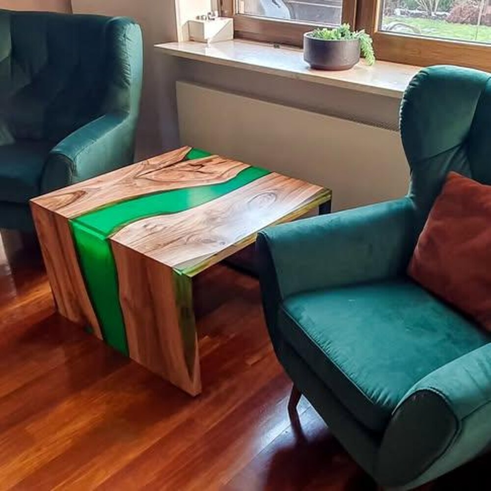 Epoxy TableTop ,Luxury dining Table, sofa, Side center table top Live Edge Walnut Table, Custom Order, Epoxy Resin River Table, Natural Wood