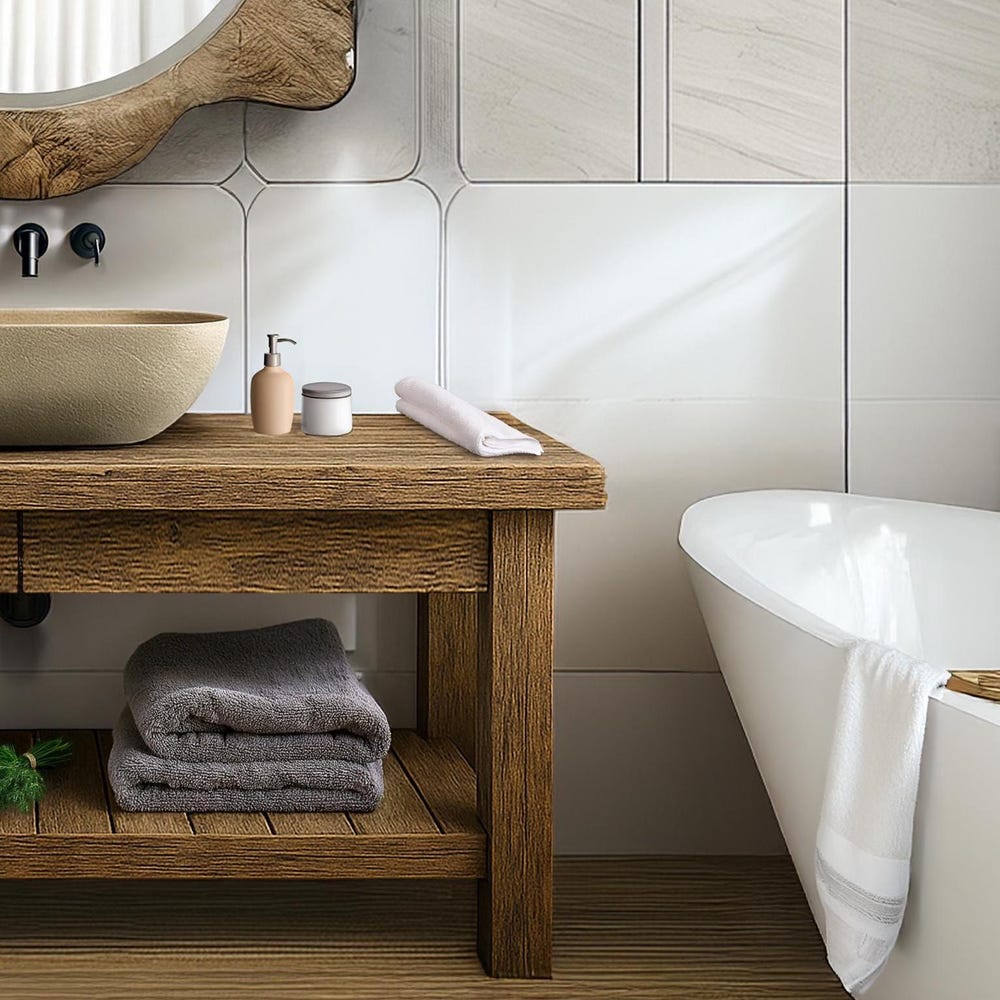 Wooden Rustic Style handmade bathroom vanity live edge solid wood cabinet sink table counter top farmhouse home decor furniture  handcrafted