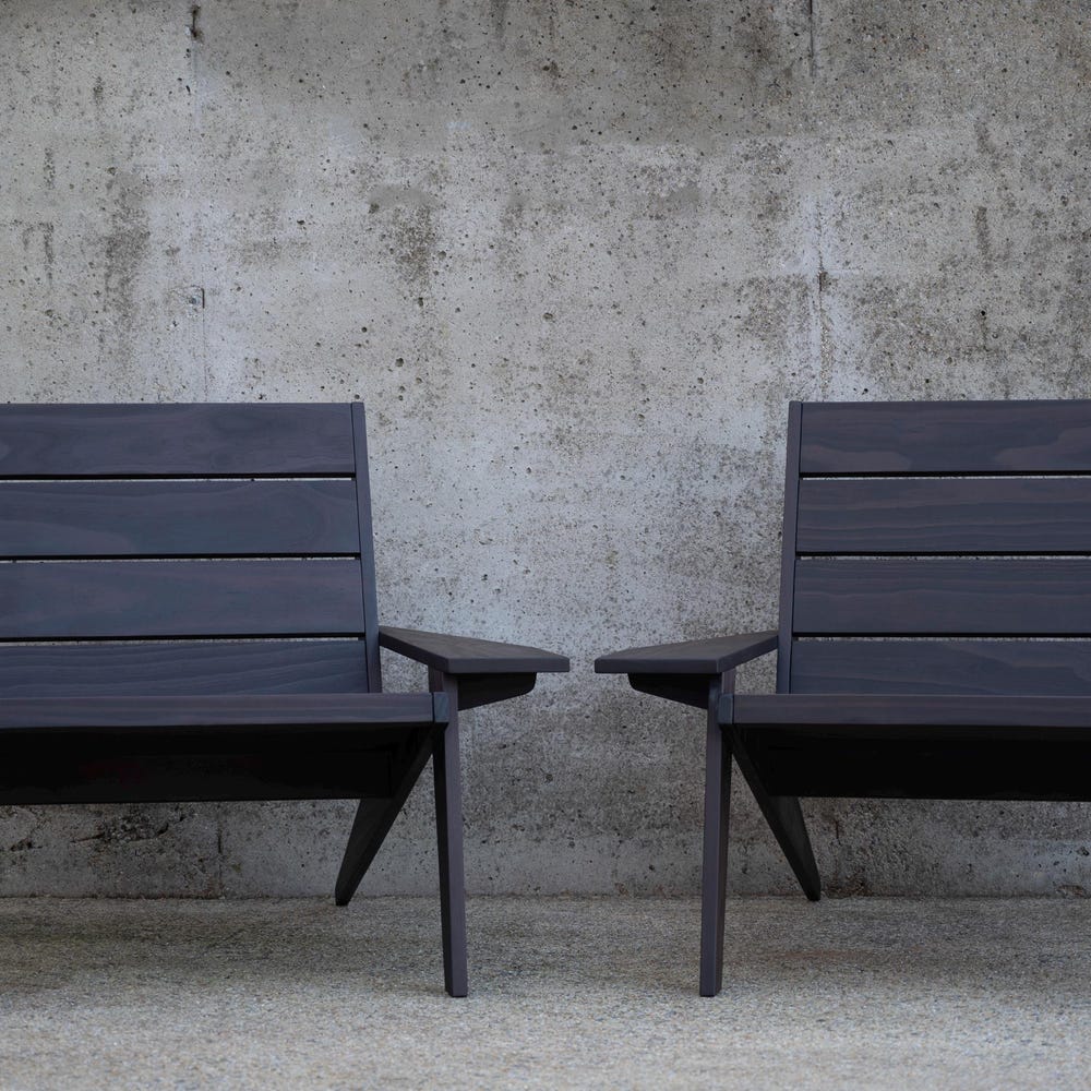 Adirondack Chair - modern lounge chair - firepit chair - outdoor armchair - patio chair