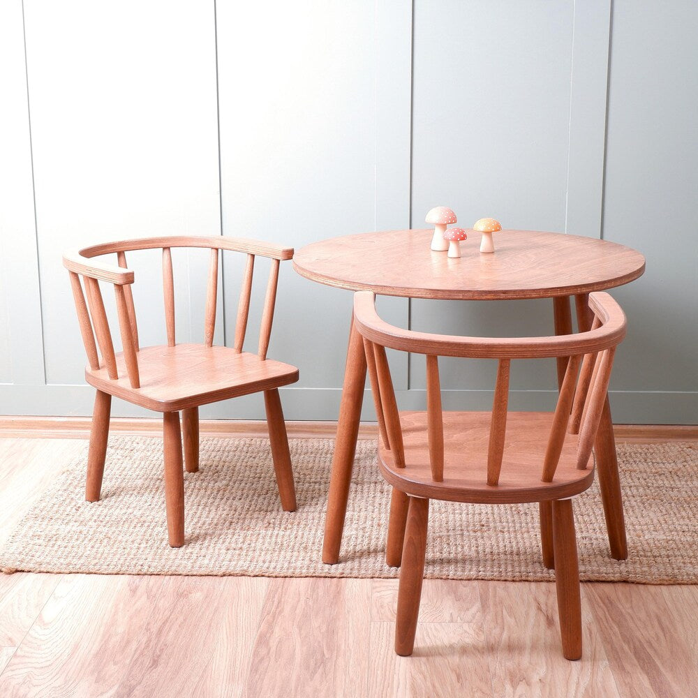Customizable Montessori Wooden Kids Table, Windsor Chair & Bench – | Special production and offers are made for commercial areas.