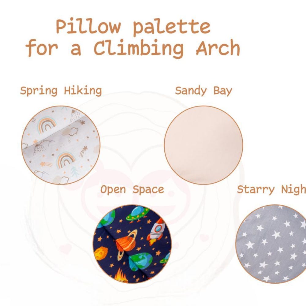 Baby Gift Cotton Cushion for Montessori Arch, Waldorf Soft Play Equipment Climbing Arch Pillow, Kletterbogen Kissen Handmade