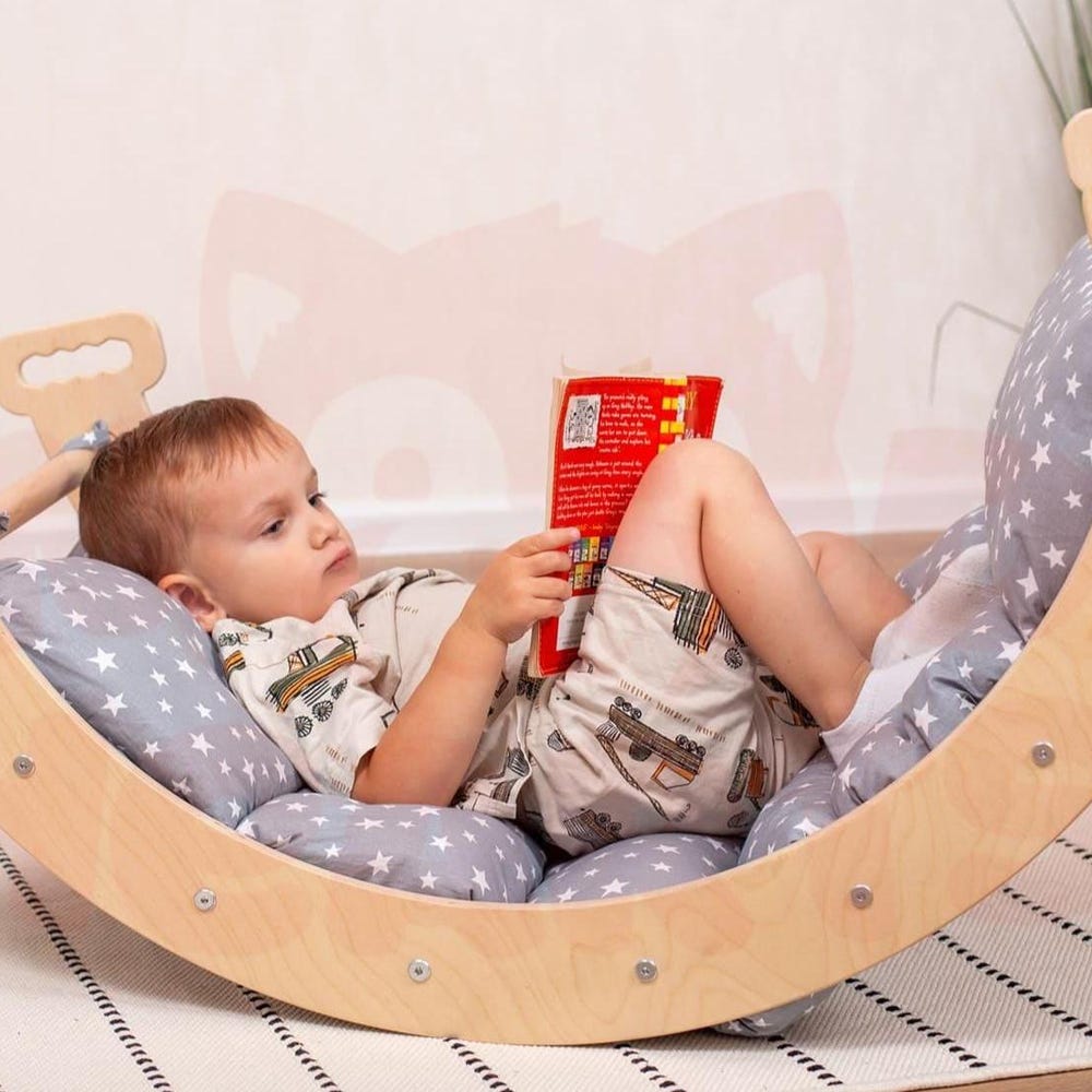 Baby Gift Cotton Cushion for Montessori Arch, Waldorf Soft Play Equipment Climbing Arch Pillow, Kletterbogen Kissen Handmade
