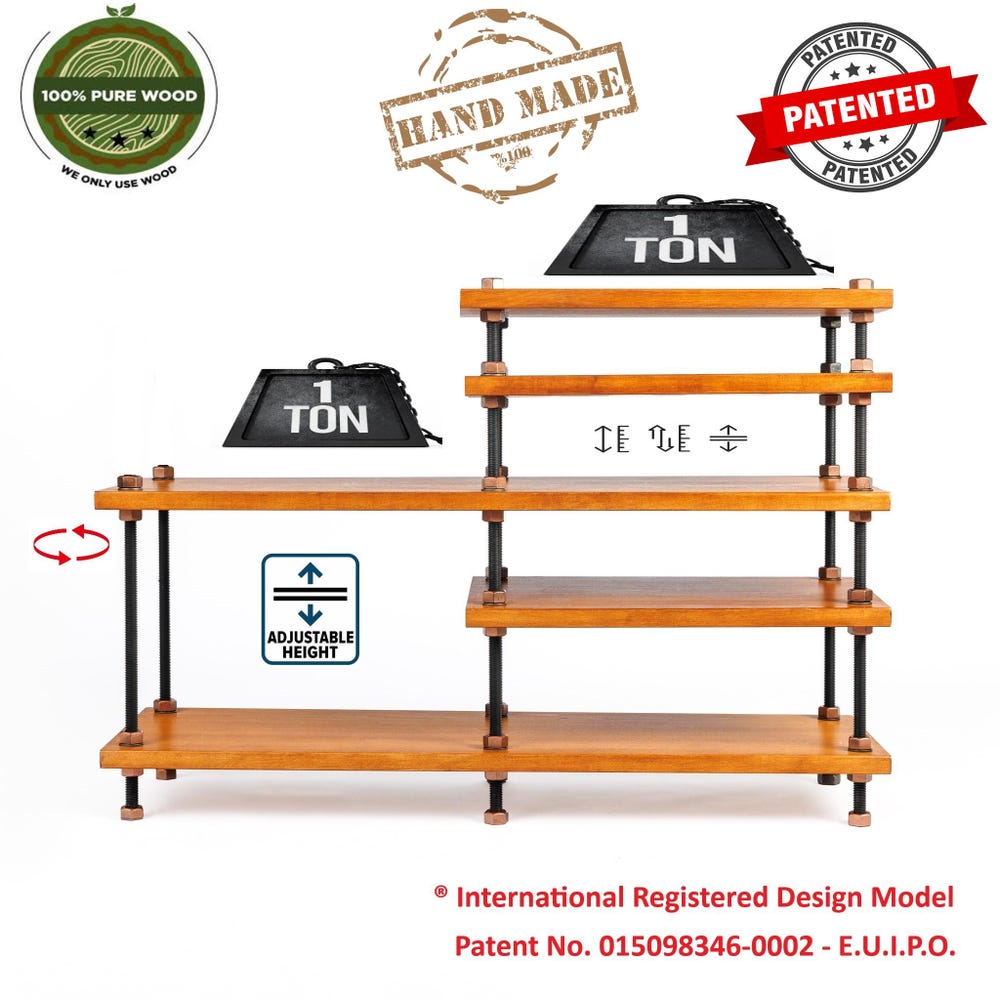 3 in 1 Rack variation,  Turntable Stand, Wood Furniture, Handmade Record Player Stand, Industrial Vinyl Table, Media Hifi TV Unit