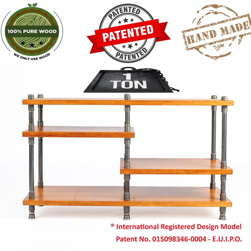4 in 1 Industrial pipe stand, Vinyl  storage, Record storage, Record cabinet, Record player console