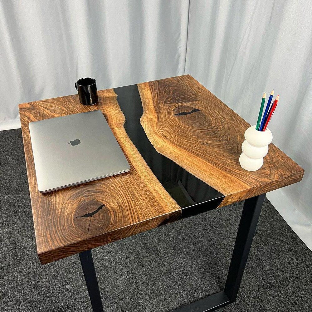 Epoxy TableTop ,Luxury dining Table, sofa, Side center table top Live Edge Walnut Table, Custom Order, Epoxy Resin River Table, Natural Wood