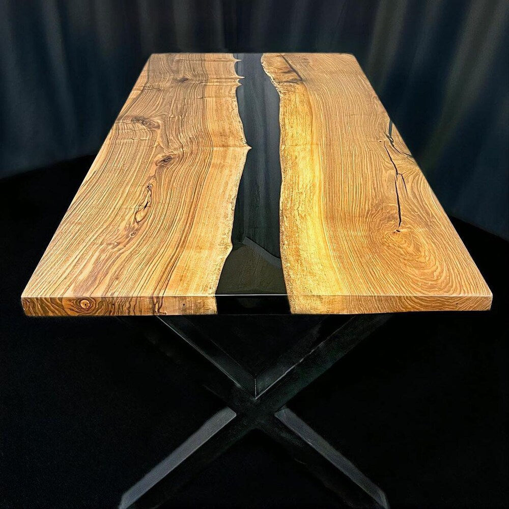 Epoxy TableTop ,Luxury dining Table, sofa, Side center table top Live Edge Walnut Table, Custom Order, Epoxy Resin River Table, Natural Wood