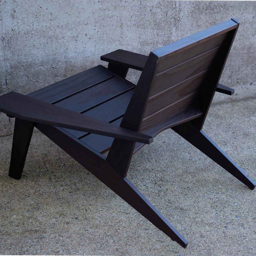 Adirondack Chair - modern lounge chair - firepit chair - outdoor armchair - patio chair