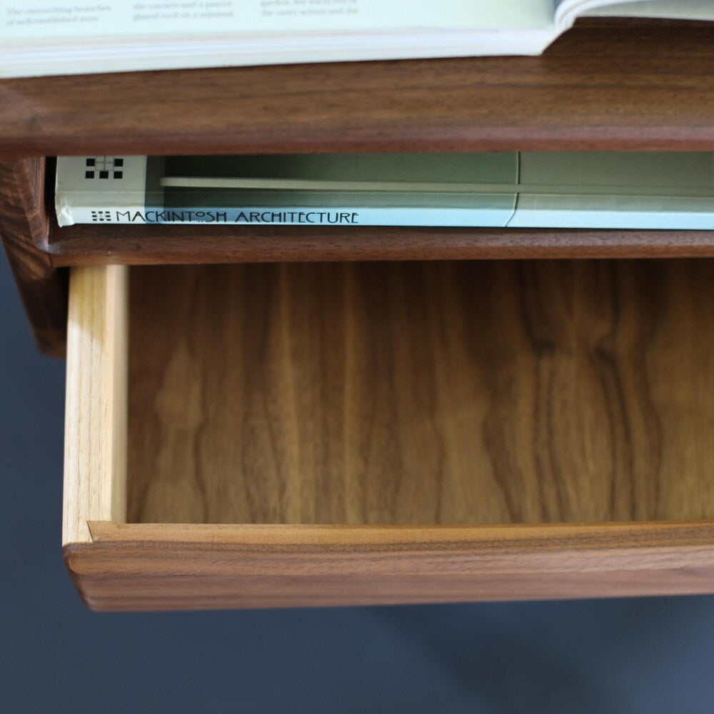 Set Of 2 Bedside Tables, Pair of nightstands fabricated in American Walnut,  2 Drawer Bedside Table, Nightstands organizer,