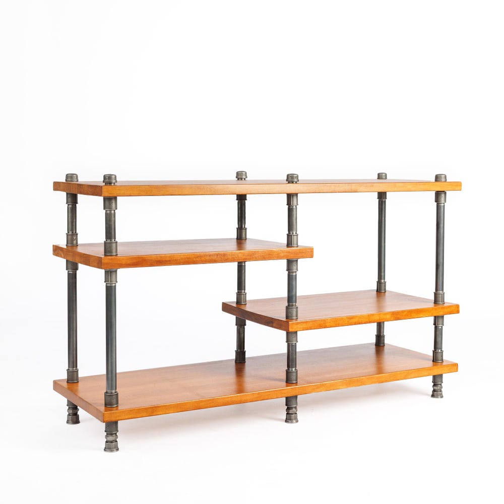 4 in 1 Industrial pipe stand, Vinyl  storage, Record storage, Record cabinet, Record player console