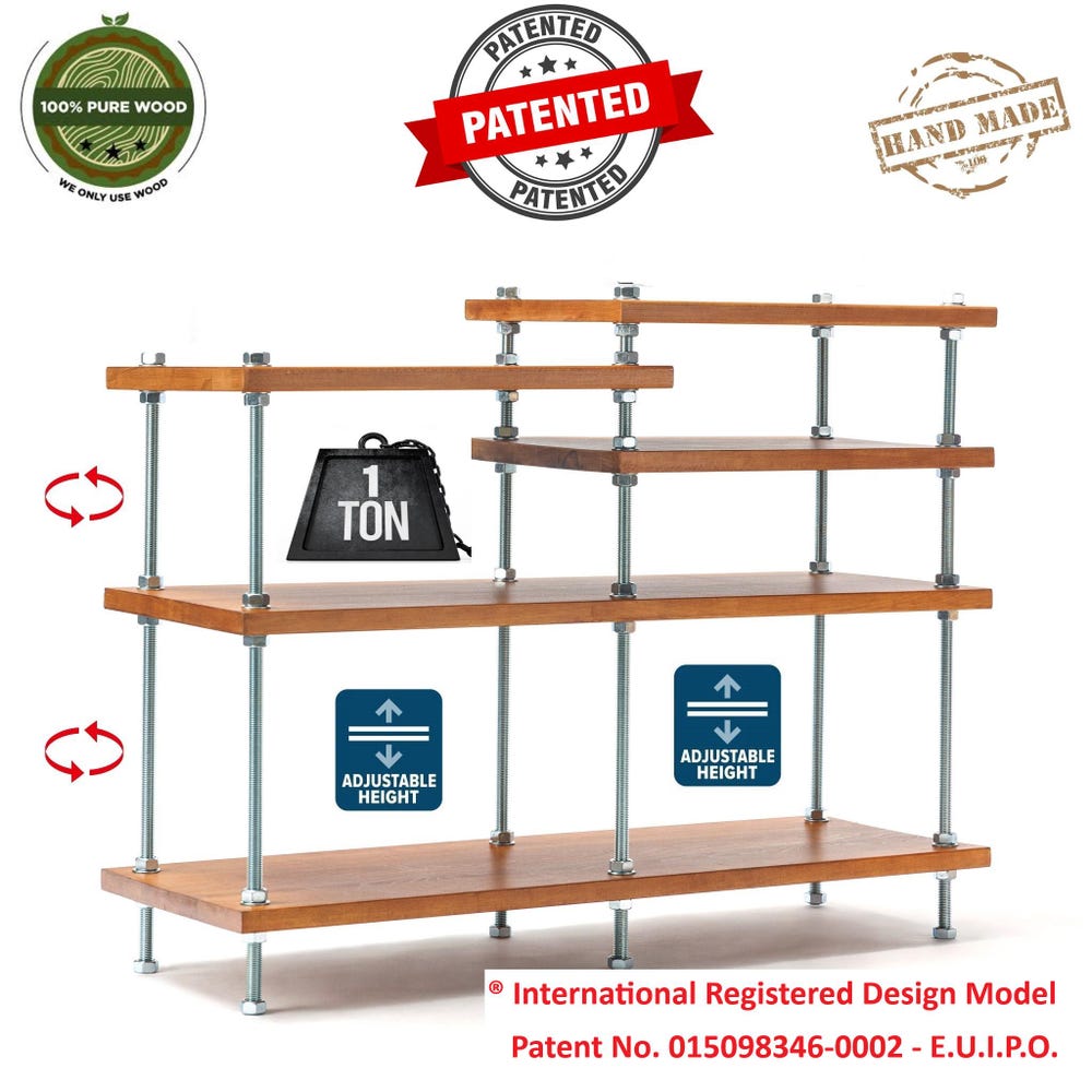 2 in 1  Rack,  Turntable Stand, Wood Furniture, Handmade Record Player Stand, Industrial Vinyl Table, Media Hifi TV Unit