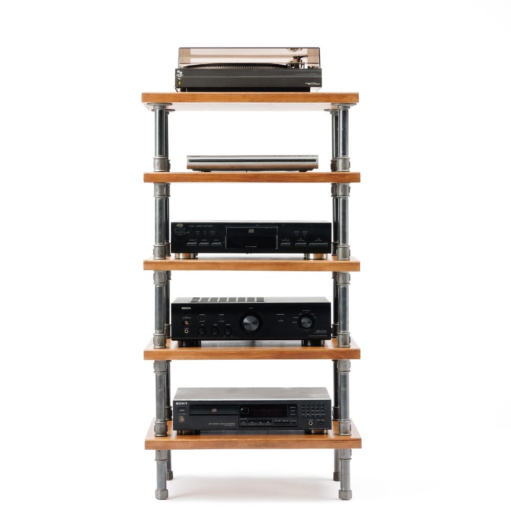 4 in 1 Rack variation, Registered design stand, 5 Tier Pipe stand, Turntable Stand, Vinyl storage, Record cabinet, player console
