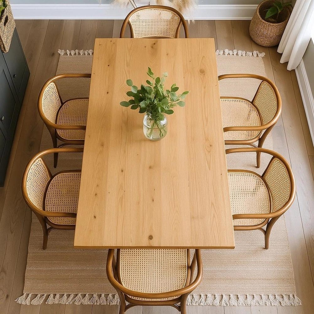 The Piper Dining Table, Family Style Table, Parson Table, Black Walnut Dining Table, White Oak, Maple, Cherry