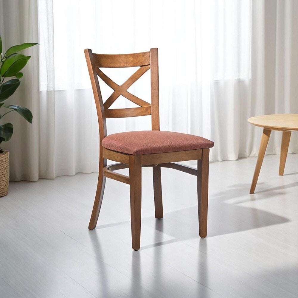 Solid Wood Dining Chair Handmade Rustic Modern Wooden Seat with Durable Finish Eco-Friendly Comfortable Seating
