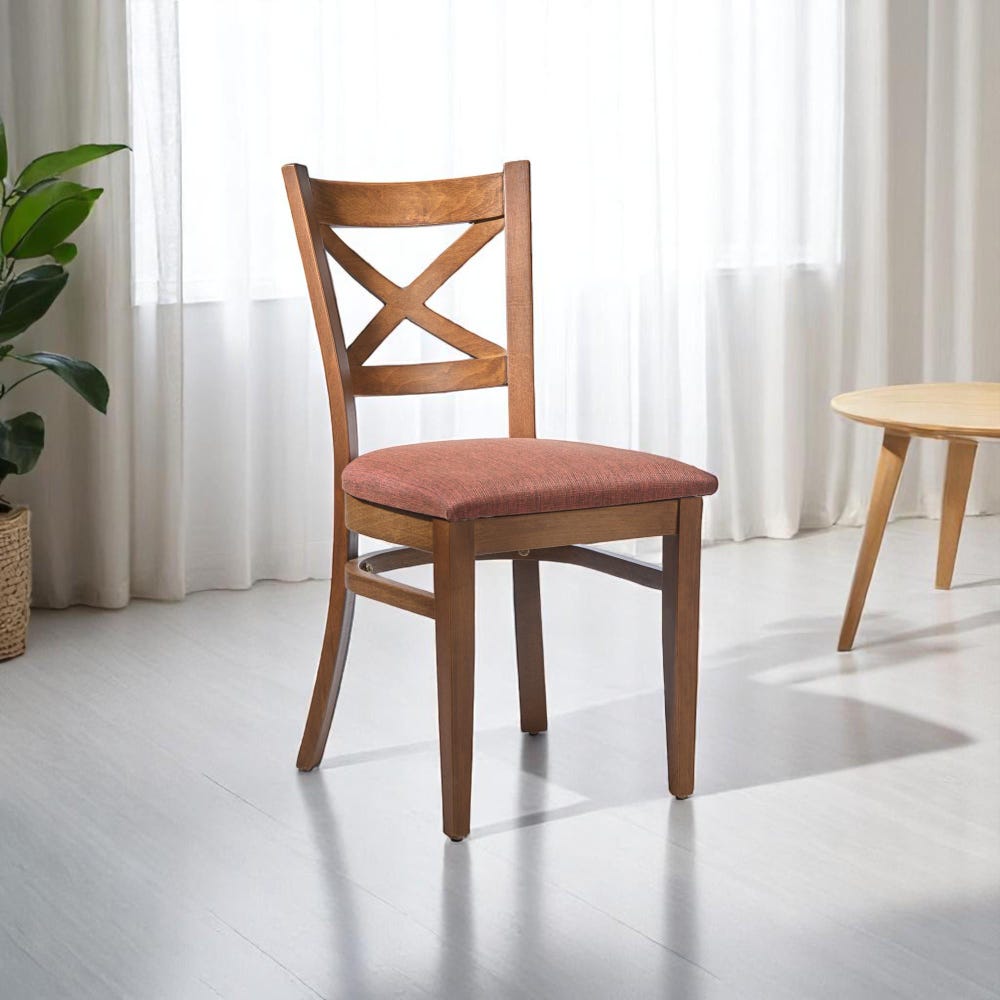 Rustic Wood Kitchen Chairs Handmade Cozy Cottage Dining Seats with Back Support, Unique Timber Furniture, Artisan Crafted